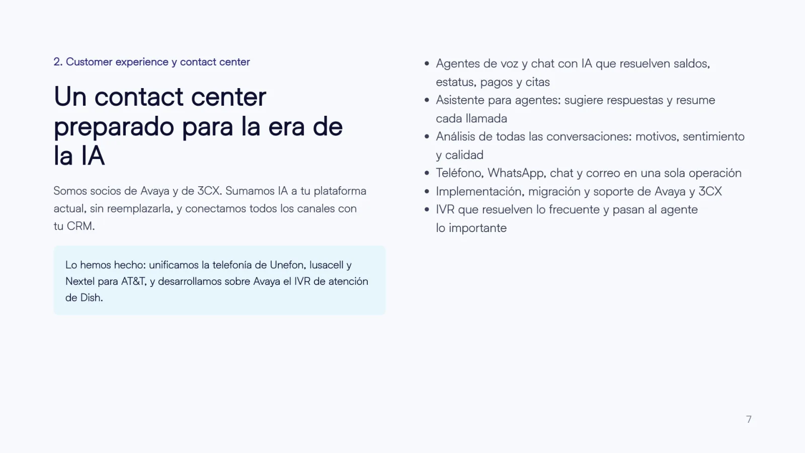 Customer experience: un contact center preparado para la era de la IA